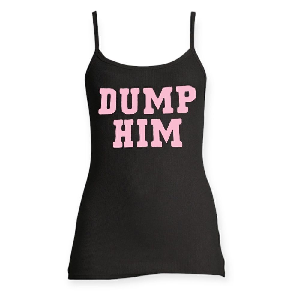 Dump him Y2k fitted cami